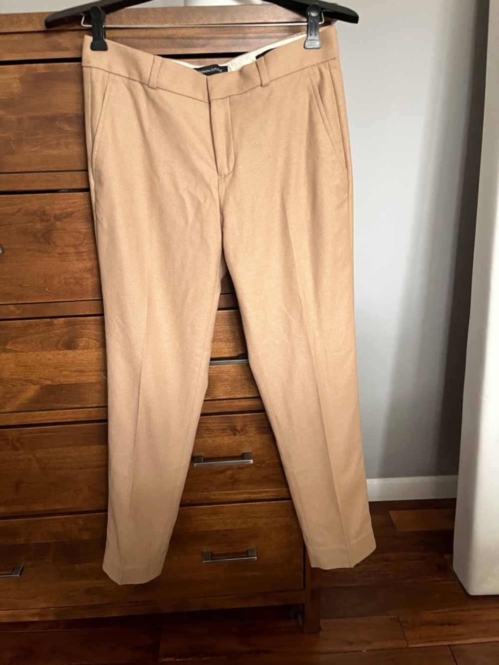 Banana Republic Straight-Leg Dress Pants in Camel